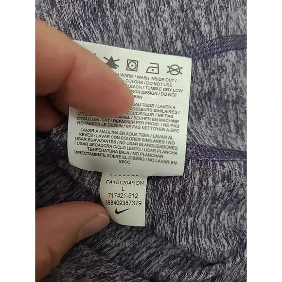 Nike Dri-Fit Running Pullover Women's Large 3/4 Zip Athletic Fitted Top - Picture 8 of 11